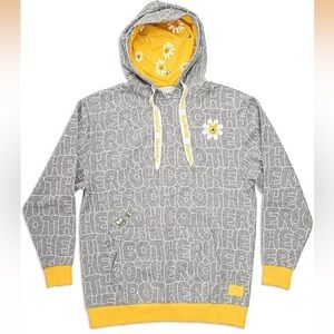 NEW Loungefly Disney Winnie the Pooh Oh Bother Print Hoodie Sz M Embroidered